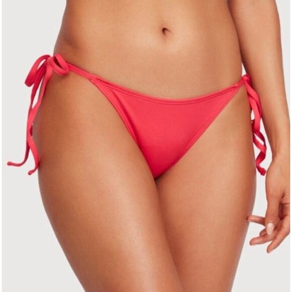 Frederick's of Hollywood Geranium Red Cheeky Bikini Bottom - M - Picture 1 of 4